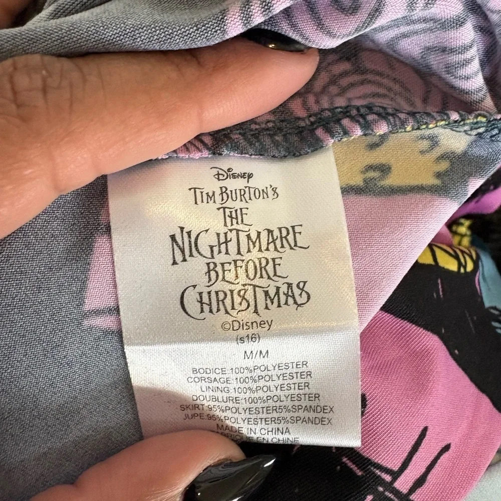 Nightmare Before Christmas Mesh Velour Tank Dress M - Picture 5 of 5